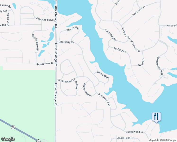 map of restaurants, bars, coffee shops, grocery stores, and more near 5617 Elderberry Road in Noblesville