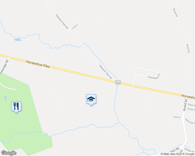 map of restaurants, bars, coffee shops, grocery stores, and more near 3331 Horseshoe Pike in Honey Brook
