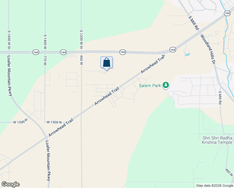 map of restaurants, bars, coffee shops, grocery stores, and more near 1686 North Centerpoint Lane in Spanish Fork