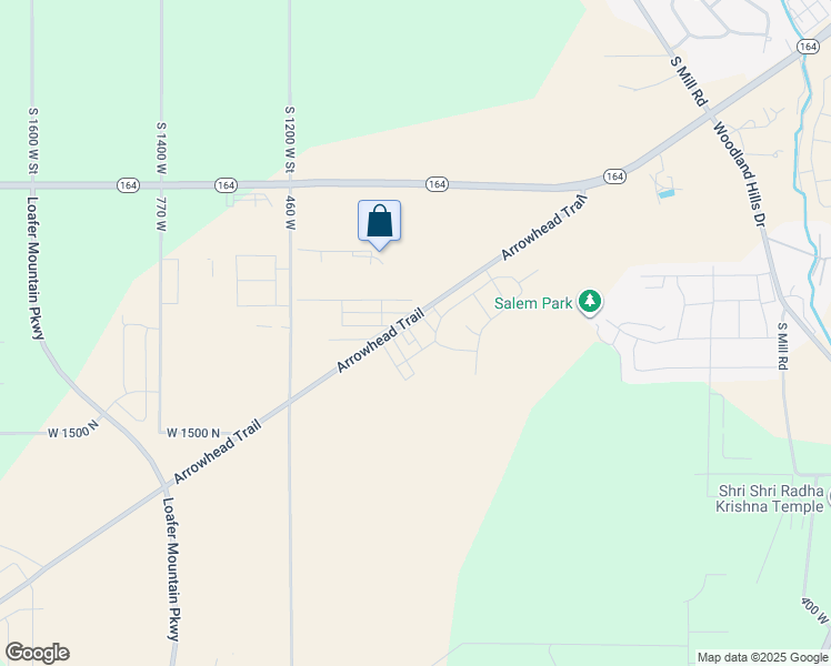 map of restaurants, bars, coffee shops, grocery stores, and more near 1686 North Centerpoint Lane in Spanish Fork