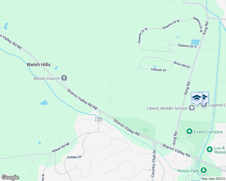 map of restaurants, bars, coffee shops, grocery stores, and more near 1352 Country Side Drive in Newark