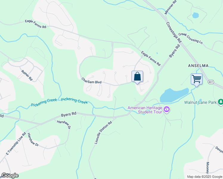map of restaurants, bars, coffee shops, grocery stores, and more near 926 Samantha Circle in Chester Springs