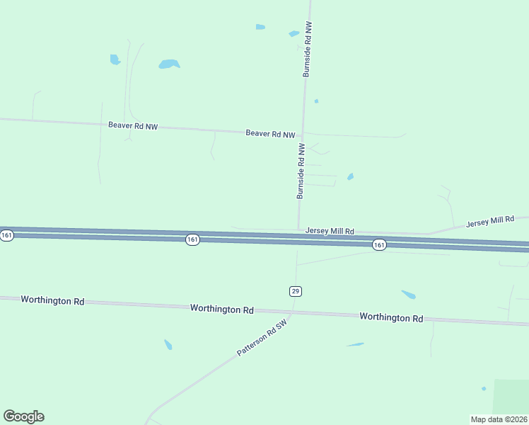 map of restaurants, bars, coffee shops, grocery stores, and more near 10621 Beaver Road Northwest in Pataskala