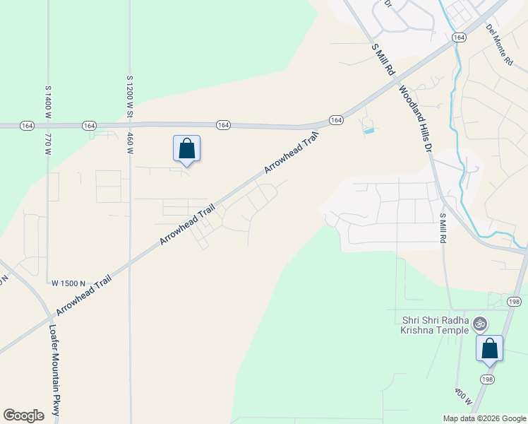 map of restaurants, bars, coffee shops, grocery stores, and more near 167 West Dunlin Drive in Spanish Fork