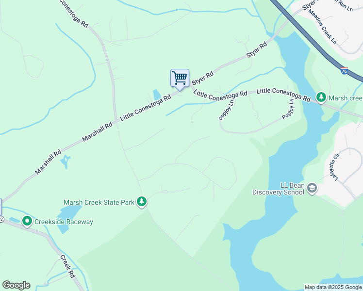 map of restaurants, bars, coffee shops, grocery stores, and more near 21 Wycombe Road in Glenmoore