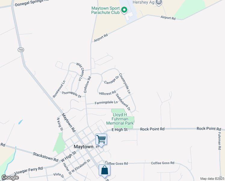 map of restaurants, bars, coffee shops, grocery stores, and more near 83 Hillcrest Road in Marietta