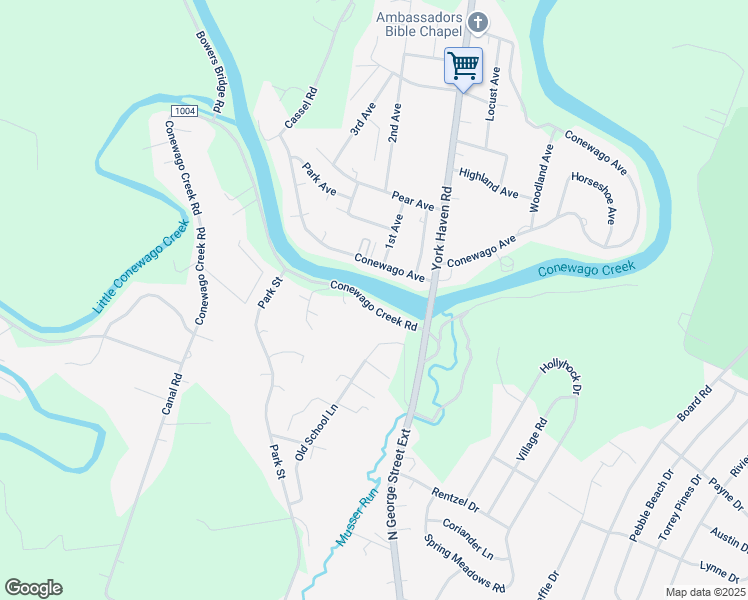map of restaurants, bars, coffee shops, grocery stores, and more near 1830 Conewago Creek Rd in Manchester