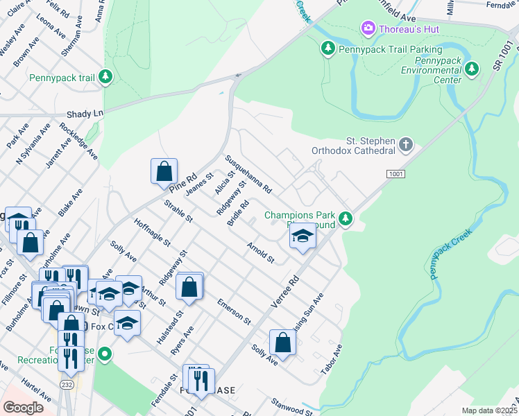 map of restaurants, bars, coffee shops, grocery stores, and more near 714 Bergen Street in Philadelphia