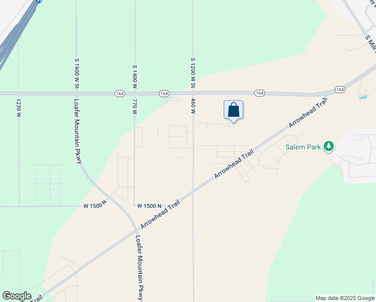 map of restaurants, bars, coffee shops, grocery stores, and more near 8036-8238 South 1200 West Street in Spanish Fork