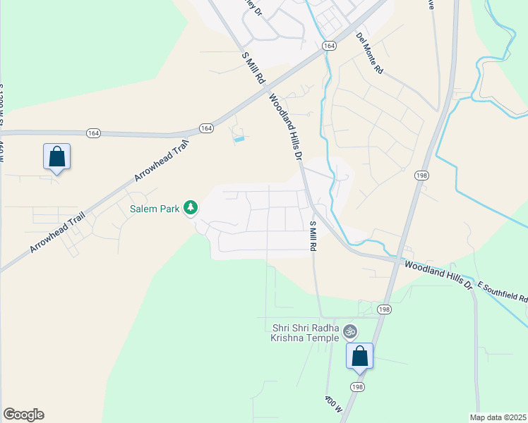 map of restaurants, bars, coffee shops, grocery stores, and more near 1743 North 290 East in Salem