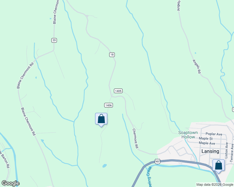 map of restaurants, bars, coffee shops, grocery stores, and more near 68988 Clearview Acres Road in Bridgeport