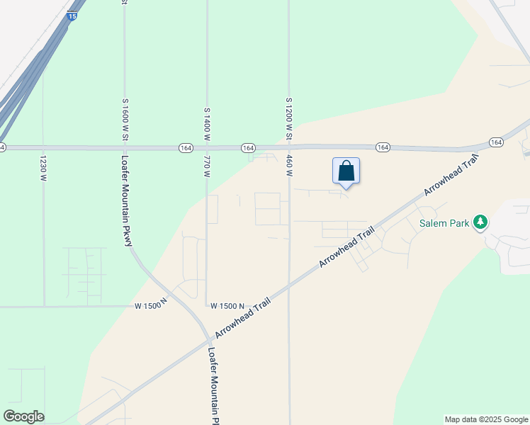 map of restaurants, bars, coffee shops, grocery stores, and more near 583 West 1810 North in Salem