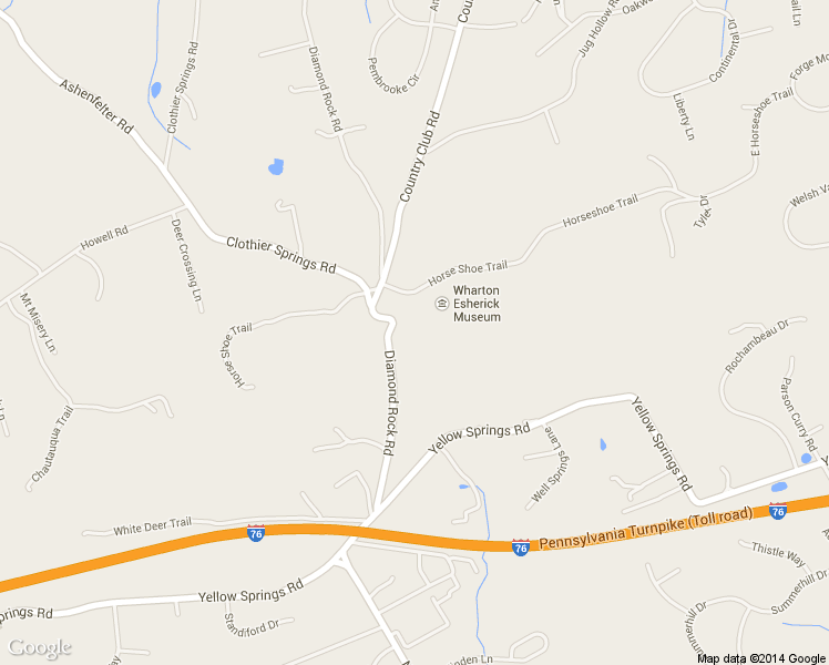 map of restaurants, bars, coffee shops, grocery stores, and more near 2175 Diamond Rock Road in Malvern