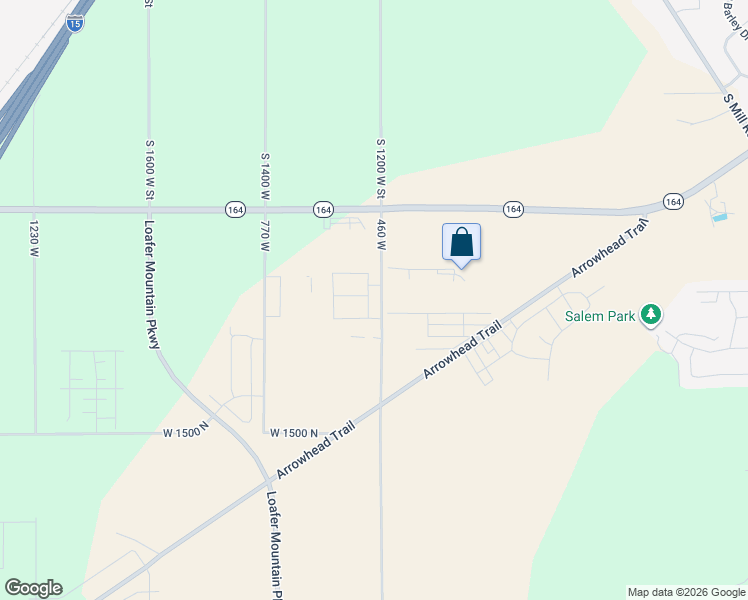 map of restaurants, bars, coffee shops, grocery stores, and more near 8066 South 1200 West Street in Spanish Fork