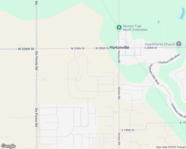 map of restaurants, bars, coffee shops, grocery stores, and more near 206TH West Road in Sheridan