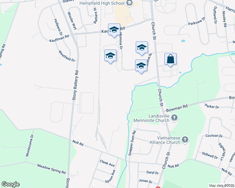 map of restaurants, bars, coffee shops, grocery stores, and more near 2901 Harrisburg Pike in Lancaster County