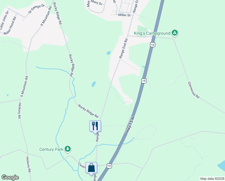 map of restaurants, bars, coffee shops, grocery stores, and more near 737 Range End Road in Dillsburg