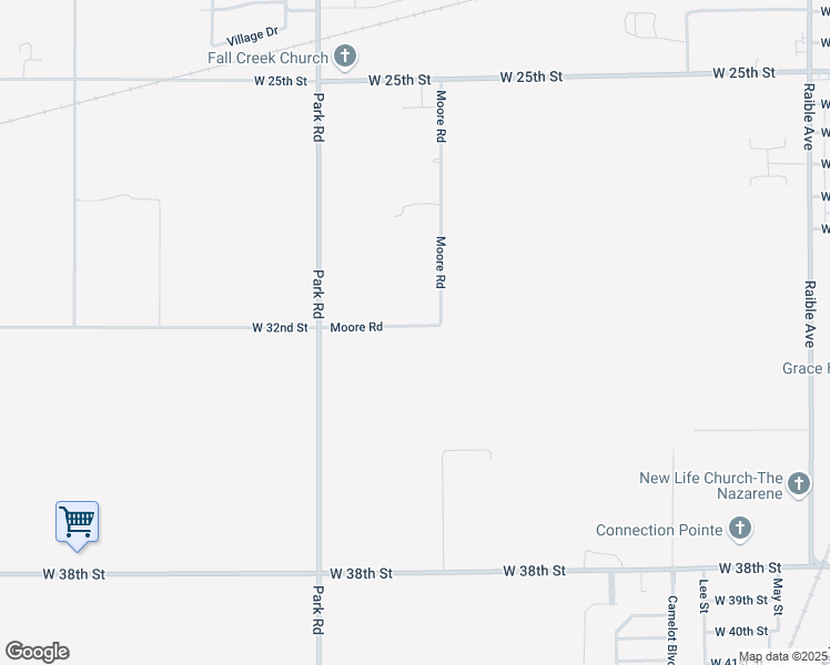 map of restaurants, bars, coffee shops, grocery stores, and more near 3137 West 32nd Street in Anderson