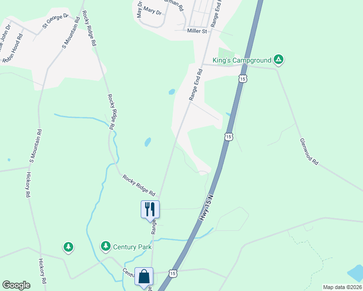 map of restaurants, bars, coffee shops, grocery stores, and more near 737 Range End Road in Dillsburg