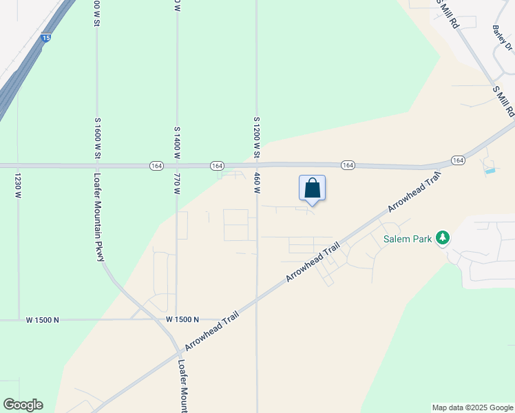 map of restaurants, bars, coffee shops, grocery stores, and more near 8066 South 1200 West Street in Spanish Fork