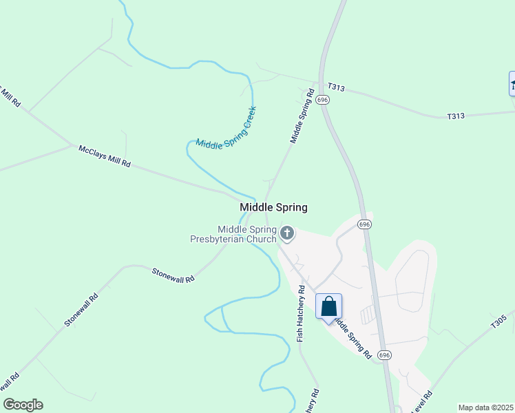 map of restaurants, bars, coffee shops, grocery stores, and more near 200 Middle Spring Road in Shippensburg