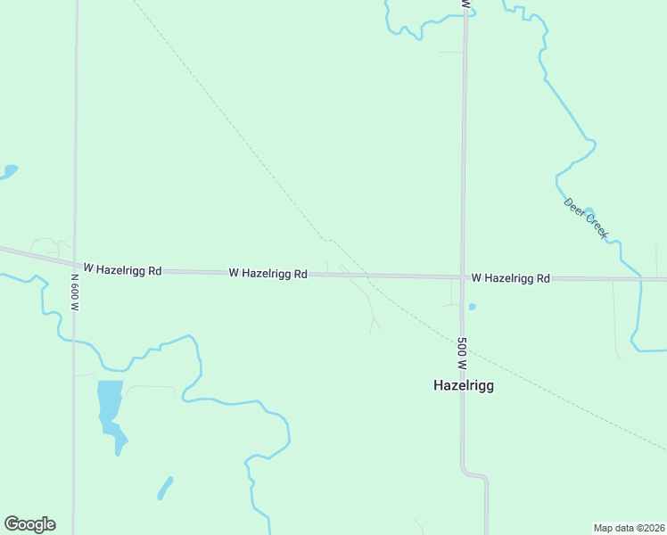 map of restaurants, bars, coffee shops, grocery stores, and more near 5334 West Hazelrigg Road in Thorntown