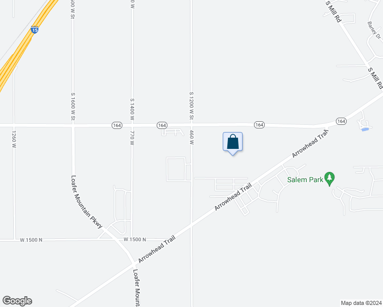 map of restaurants, bars, coffee shops, grocery stores, and more near 8036 South 1200 West Street in Spanish Fork