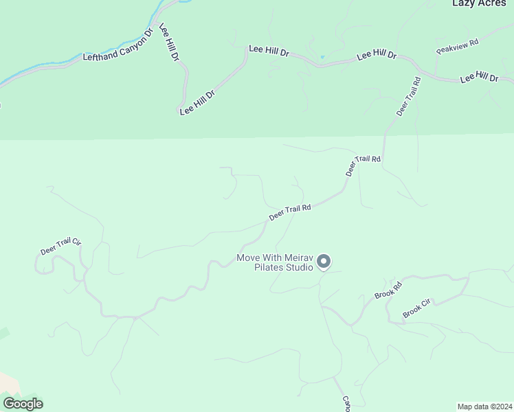 map of restaurants, bars, coffee shops, grocery stores, and more near 59 Silver Cloud Lane in Boulder