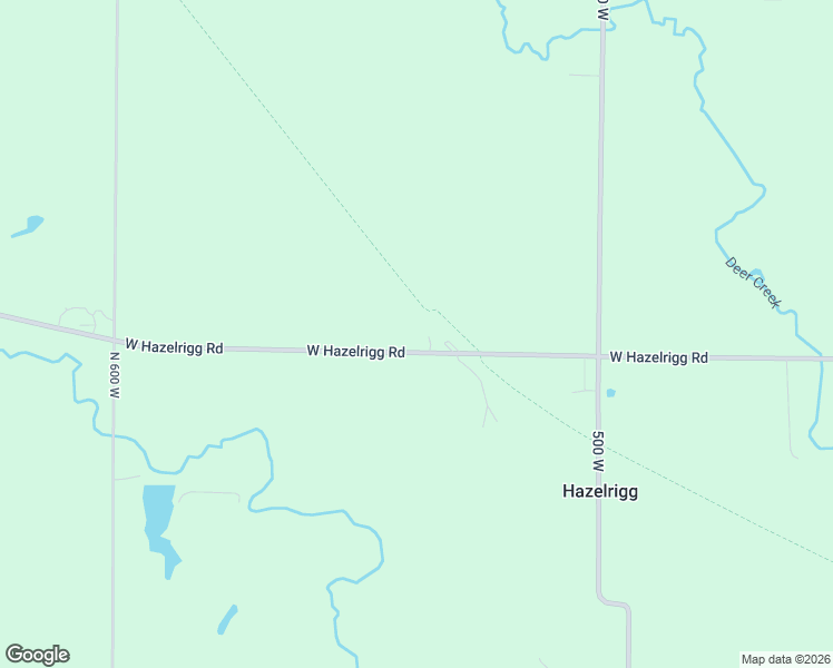 map of restaurants, bars, coffee shops, grocery stores, and more near 5334 West Hazelrigg Road in Thorntown