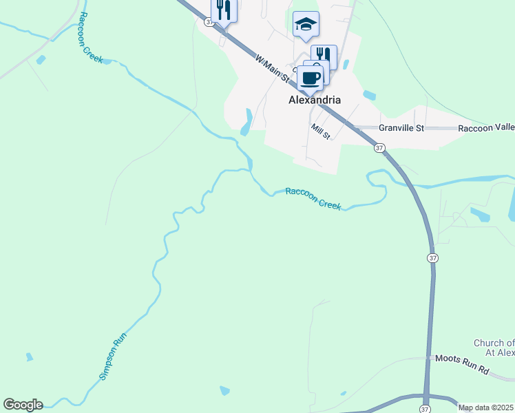 map of restaurants, bars, coffee shops, grocery stores, and more near in Alexandria