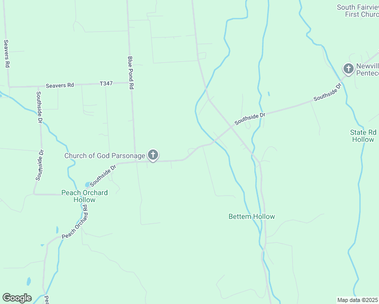 map of restaurants, bars, coffee shops, grocery stores, and more near 118 Southside Drive in Newville