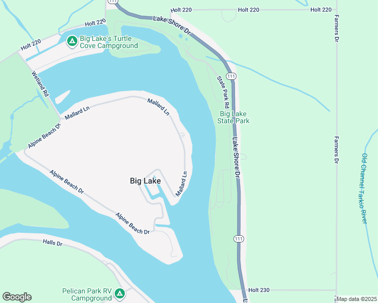 map of restaurants, bars, coffee shops, grocery stores, and more near 355 Mallard Lane in Craig