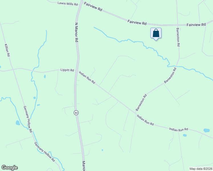 map of restaurants, bars, coffee shops, grocery stores, and more near 461 Indian Run Road in Glenmoore