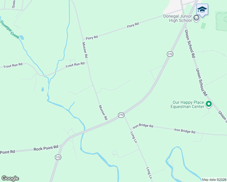 map of restaurants, bars, coffee shops, grocery stores, and more near 833 Musser Road in Mount Joy