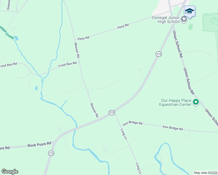 map of restaurants, bars, coffee shops, grocery stores, and more near 833 Musser Road in Mount Joy