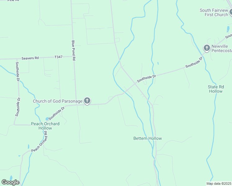 map of restaurants, bars, coffee shops, grocery stores, and more near 118 Southside Drive in Newville