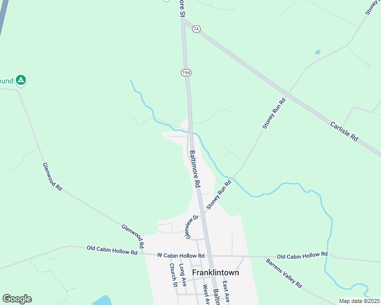 map of restaurants, bars, coffee shops, grocery stores, and more near 26 Bypass Road in Dillsburg