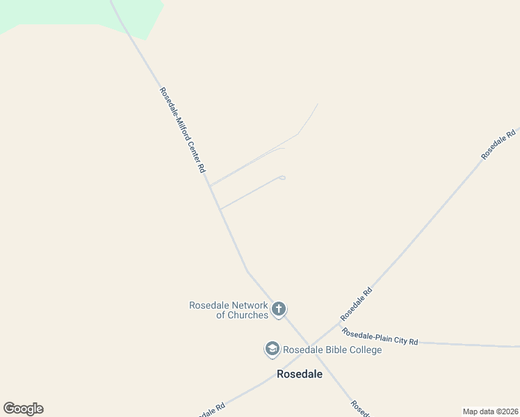 map of restaurants, bars, coffee shops, grocery stores, and more near 10304 Rosedale-Milford Center Road in Irwin