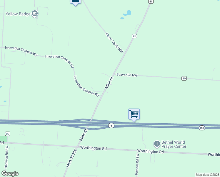 map of restaurants, bars, coffee shops, grocery stores, and more near 1838 Mink Street in Johnstown