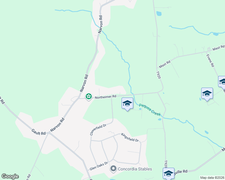 map of restaurants, bars, coffee shops, grocery stores, and more near 5757 Northeimer Road in Narvon