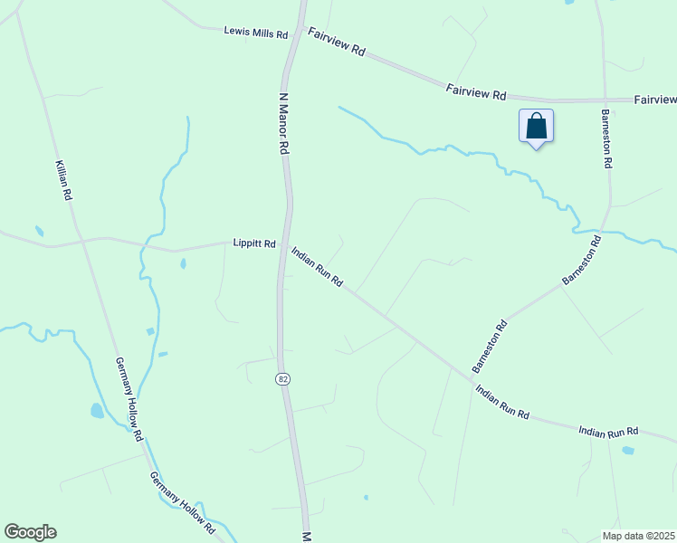 map of restaurants, bars, coffee shops, grocery stores, and more near 491 Indian Run Road in Glenmoore