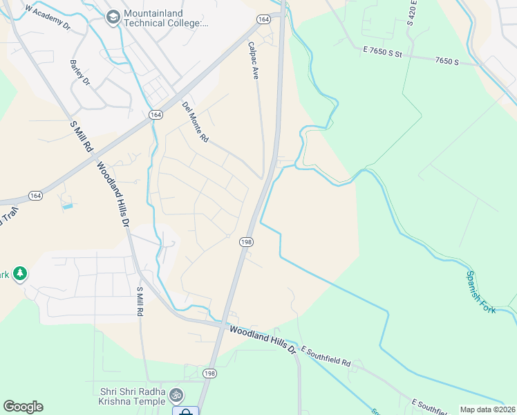 map of restaurants, bars, coffee shops, grocery stores, and more near 1551 South 3170 East in Spanish Fork