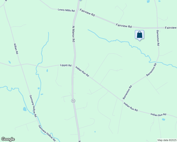 map of restaurants, bars, coffee shops, grocery stores, and more near 491 Indian Run Road in Glenmoore