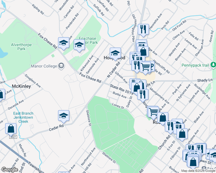 map of restaurants, bars, coffee shops, grocery stores, and more near 612 Los Angeles Avenue in Hollywood