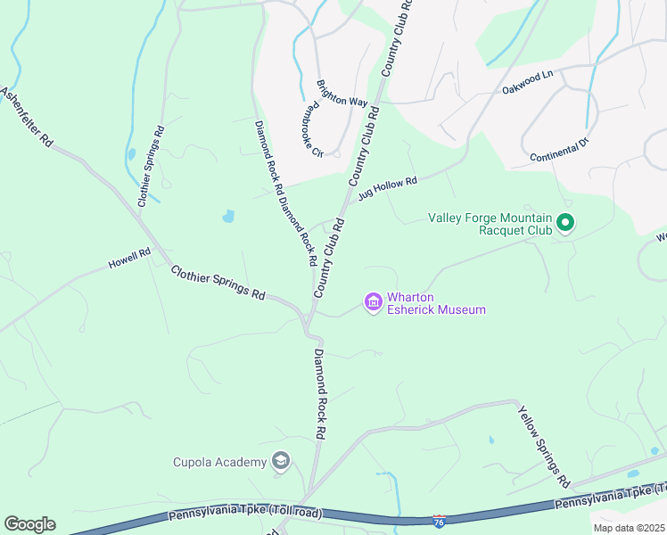 map of restaurants, bars, coffee shops, grocery stores, and more near 155 Diamond Rock Road in Phoenixville
