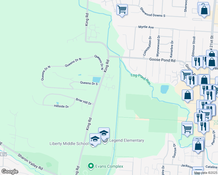 map of restaurants, bars, coffee shops, grocery stores, and more near 931 King Road in Newark