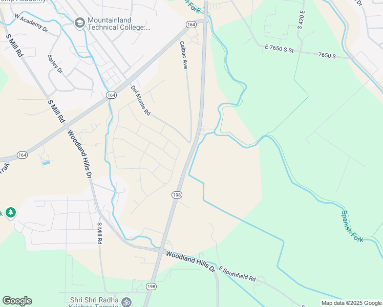 map of restaurants, bars, coffee shops, grocery stores, and more near 1460 South State Road in Spanish Fork