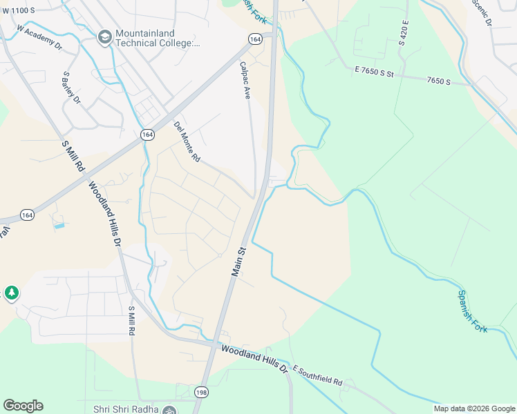map of restaurants, bars, coffee shops, grocery stores, and more near 1449 South State Road in Spanish Fork