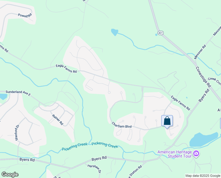 map of restaurants, bars, coffee shops, grocery stores, and more near 3417 Bergamont Way in Chester Springs