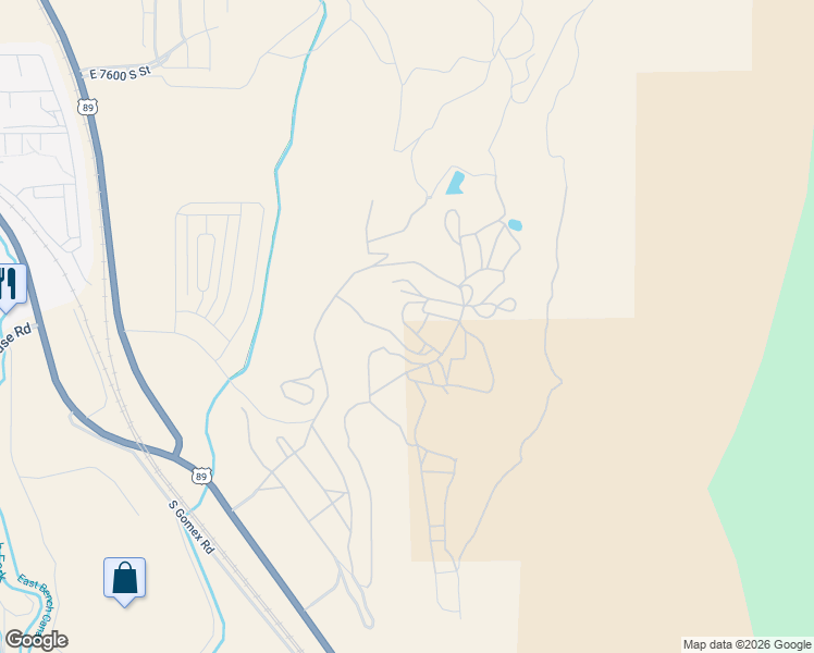 map of restaurants, bars, coffee shops, grocery stores, and more near 58 Limber Pine Drive in Spanish Fork